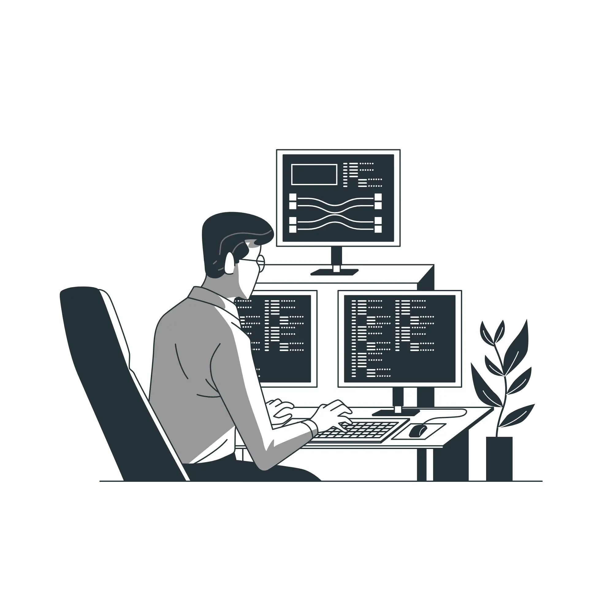 Illustration for features of custom web design