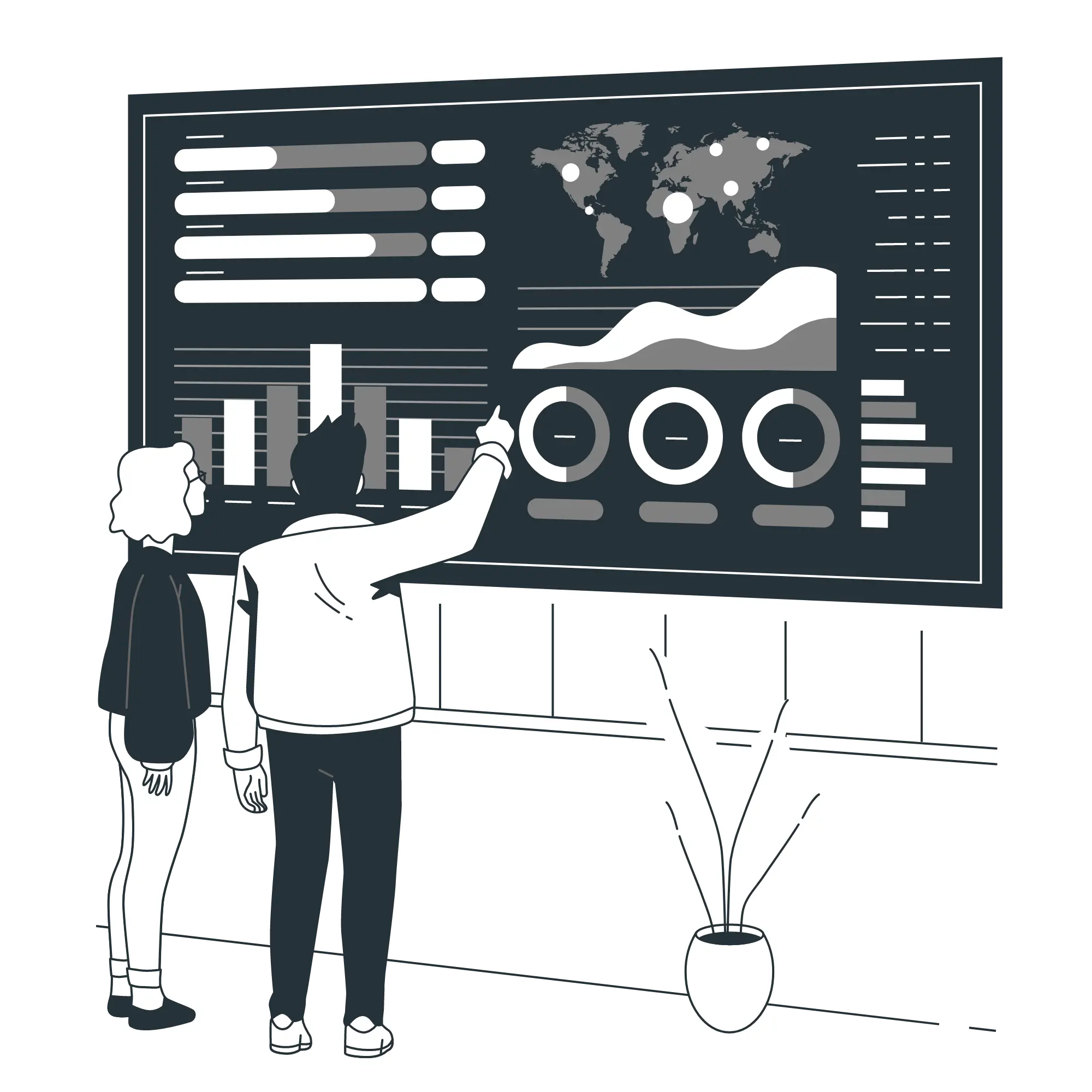 Illustration of visual data
