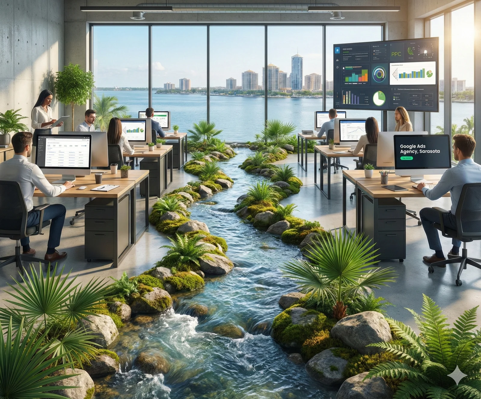 Google Ads agency team in Sarasota managing search ads campaigns