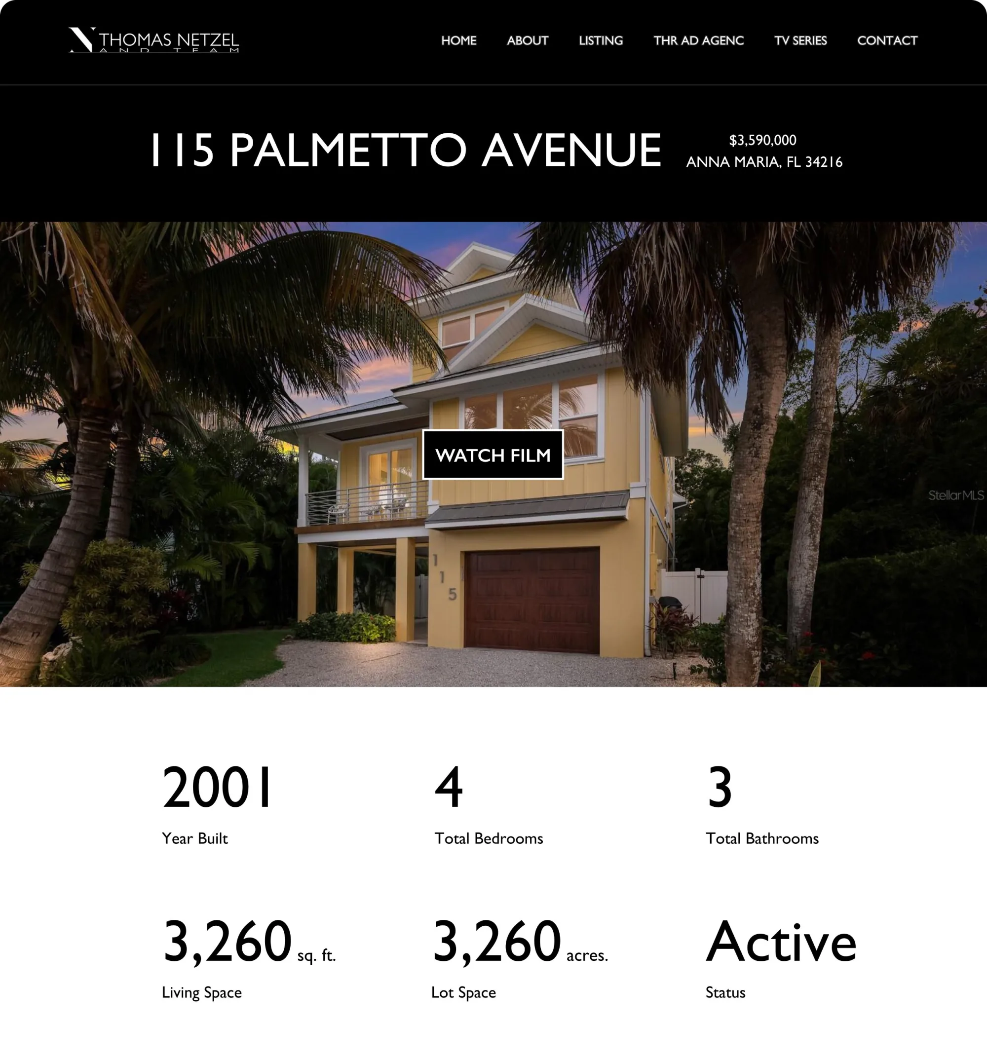 Thomas Netzel real estate website designed by Sitespring