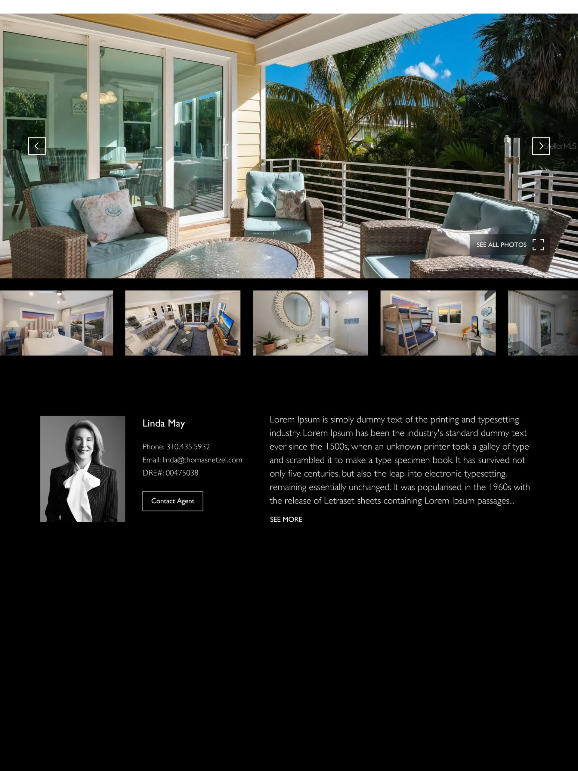 Thomas Netzel real estate website designed by Sitespring